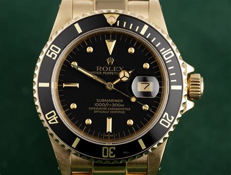 Rolex Submariner Date BLU DIAL 16808 NIPPLE DIAL SERIAL 